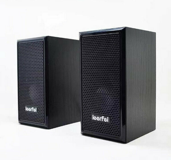2.0 Wood Neutral Pair Box Speaker - D091 Black