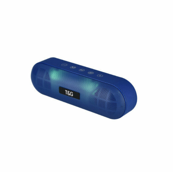 Dual-speaker bluetooth speaker (blue)