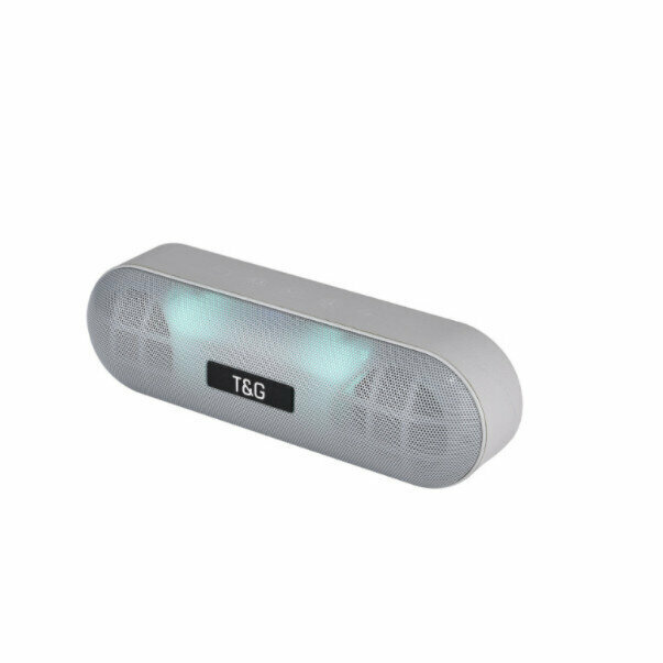 Dual-speaker bluetooth speaker (silver gray)