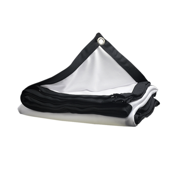 Thickened simple projector polyester soft screen Outdoor portable movie screen (100 inch 16:9 (221*125CM))