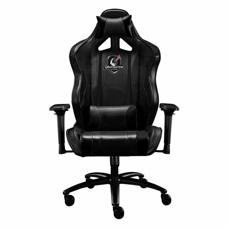 Gaming chair computer chair can lie 180 degrees (all black)