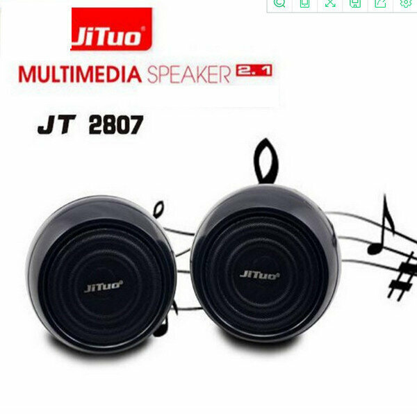 2.0 Portable Mini Speaker - JT2807 - Black