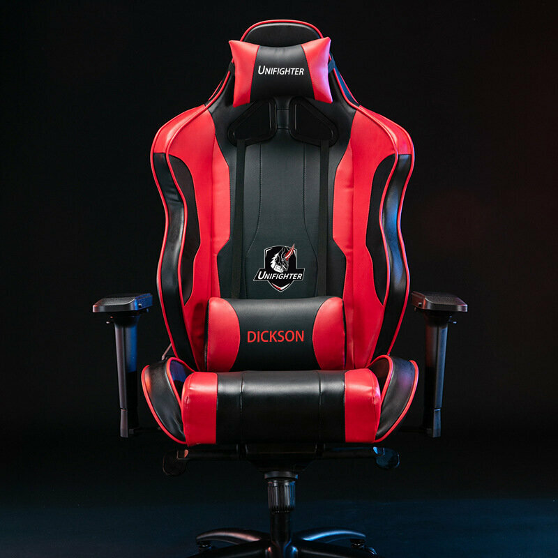 Gaming chair and computer chair can lie 180 degrees (black and red color)