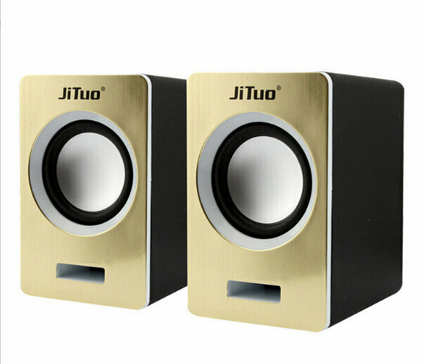 Multimedia mini computer audio subwoofer-JT2614-Tuhao Gold