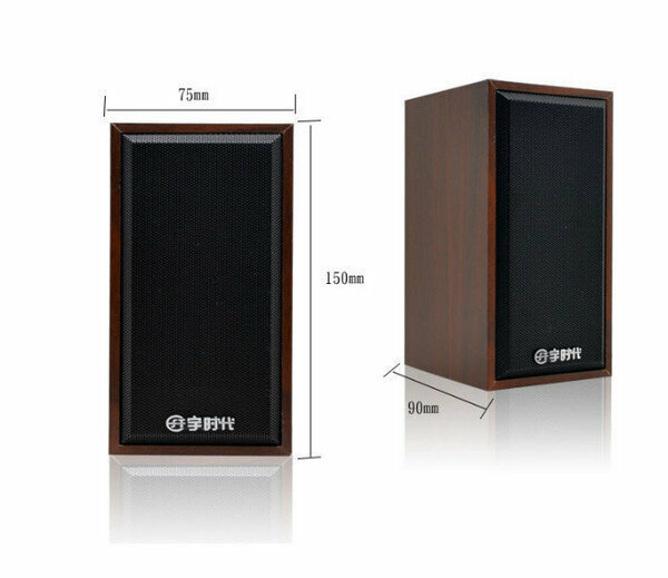 Mini subwoofer multimedia USB wooden speaker