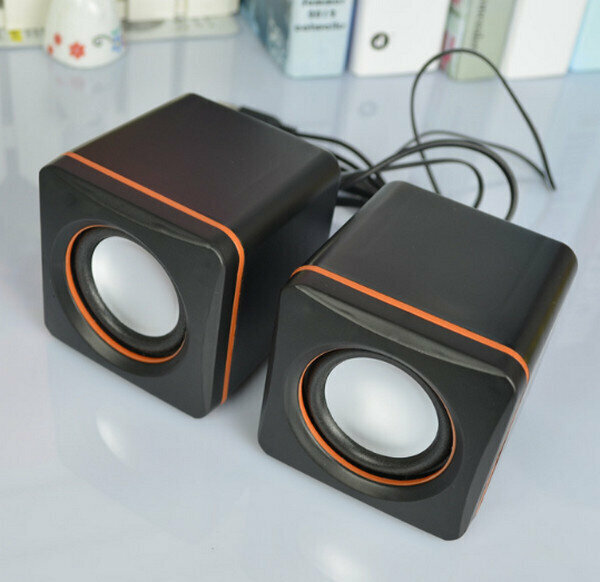 Mini PC Mobile Phone Small Speaker - E02A - Black