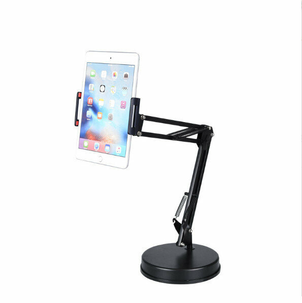 Mobile phone disc bracket desktop lazy bedside stand video live bracket cantilever mobile phone live bracket (single tablet model)