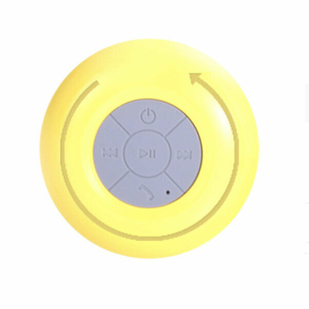 【2pcs】Waterproof Bluetooth Speaker (Yellow)