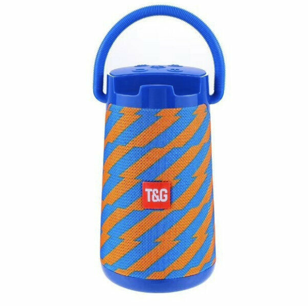 Outdoor portable bluetooth portable speaker (striped blue)