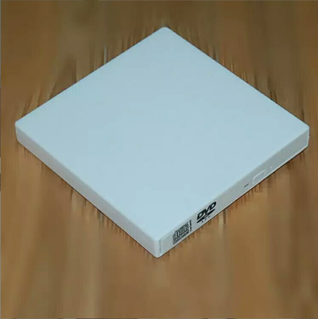 USB External Disc DVD/CDRW Desktop Notebook Universal CD Burner (White)