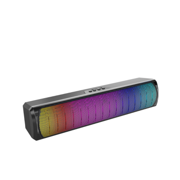 Strip RGB color light wireless bluetooth speaker (black)