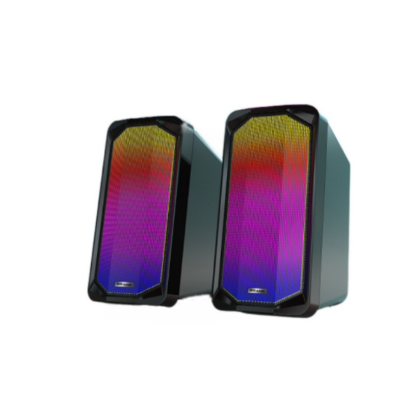 Colorful RGB Lighting USB Bluetooth Speaker (Black)
