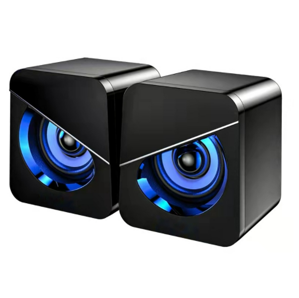 Mini speaker small speaker (black wired Bluetooth dual use + light)