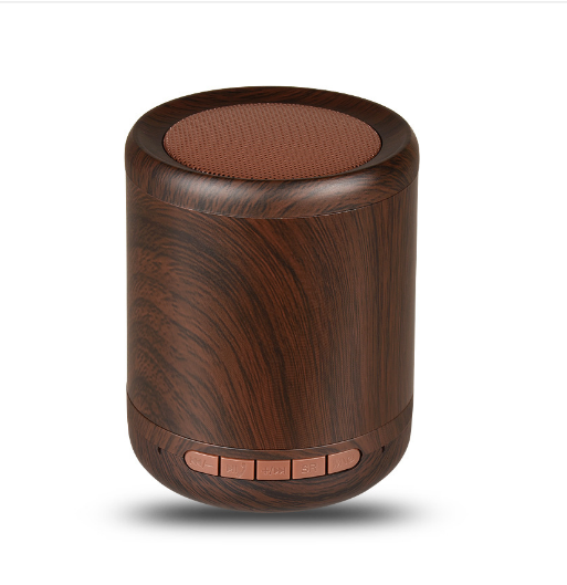 Portable wireless bluetooth small speakerHome computerMobile phone small speaker walnut (English version)