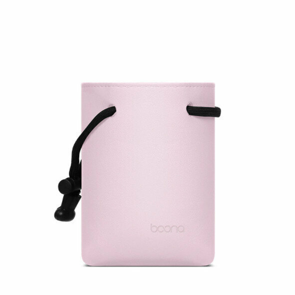 Leather mini portable multi-function digital storage bag, Bluetooth headset charging cable, U disk key protection bag (drawstring - taro purple)