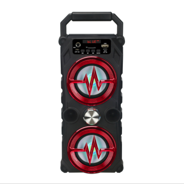 Wireless Bluetooth Mini Portable USB Card Speaker (Red 13.2*11.1*32.6cm)