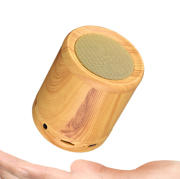 Portable wireless bluetooth small speakerHome computerMobile phone small speaker oak grain (English version)