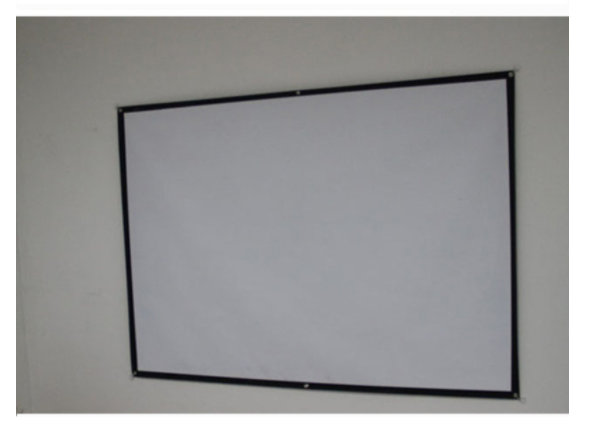 Simple Screen: White Fiberglass, Home HD Projection Screen (120 inches, 16:9 (width 2.65*height 1.5 meters))