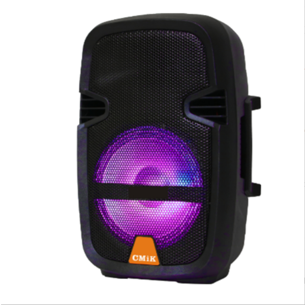 8 inch mobile lever high-power bass bluetooth speaker (black 24*21*35cm)