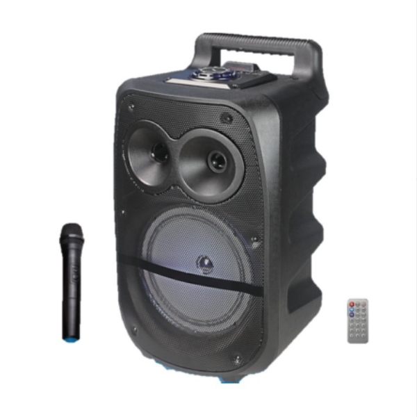 Portable wireless subwoofer Bluetooth speaker (black 24*21*35cm)