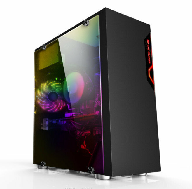 Desktop Case, Gaming Case, Side Transparent USB3.0 (Tantalum Element (Black))