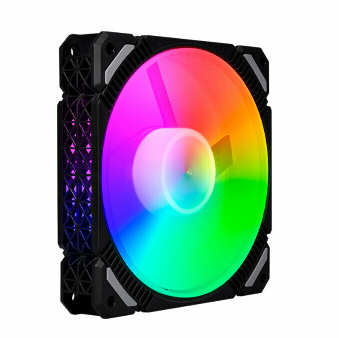 Computer Case RGB Color Changing Radiator Large Airflow Silent Cooling Fan (Argb (5V Shenguang Motherboard Sync))
