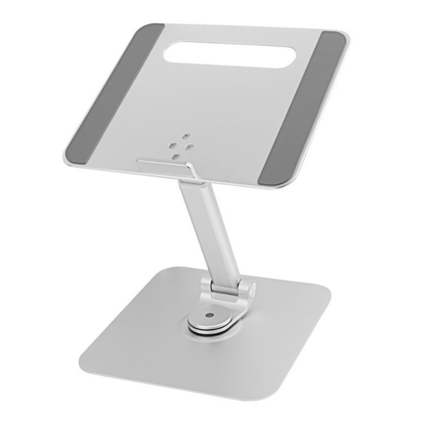 Swivel bracket table height, suspended and liftable laptop stand