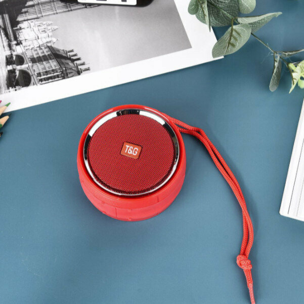 Outdoor portable bluetooth subwoofer (red)