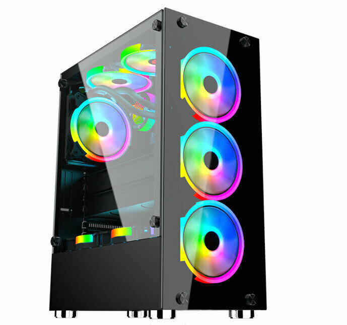 Desktop CaseGaming CaseUSB3.0( Neon Color (Black))