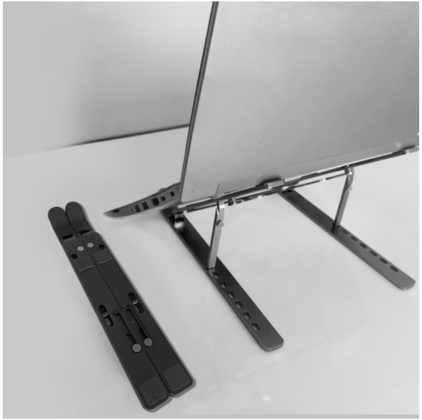 Aluminum alloy folding computer bracket (cool black - X aluminum alloy bracket)