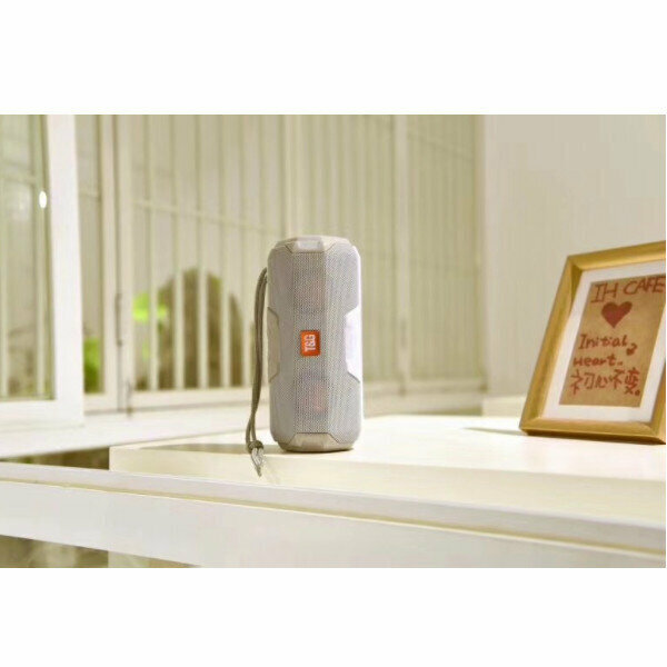 Colorful light bluetooth subwoofer (silver gray)