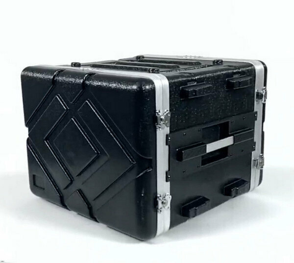 ABS plastic portable flight case/amplifier cabinet - 2U long (43CM deep) without anti-collision cotton
