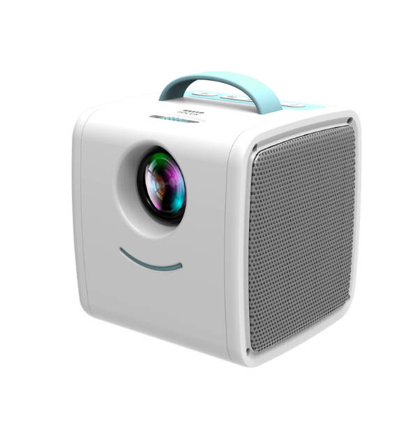 Q2 Mini Kids Projector Home Portable LED Small Projector HD 1080P Projection (Blue & White)