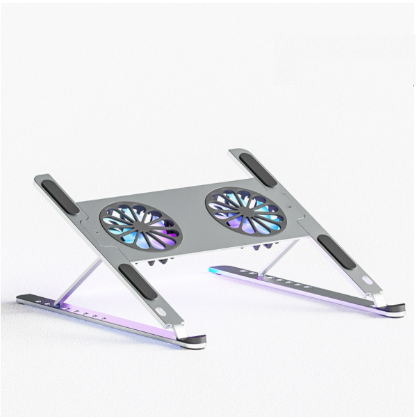 Aluminum alloy air-cooled heat dissipation computer bracket (Haoyue silver)
