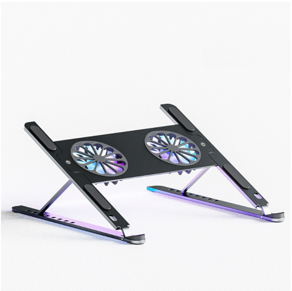 Aluminum alloy air-cooled heat dissipation computer bracket (space gray)