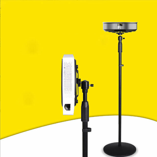 Floor Metal Disc Gimbal Projector Bracket G1, H1, Z4 Micro Projection Bracket Universal Bracket (Black)