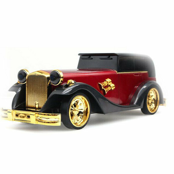 Classic car model double horn bluetooth speaker (red)