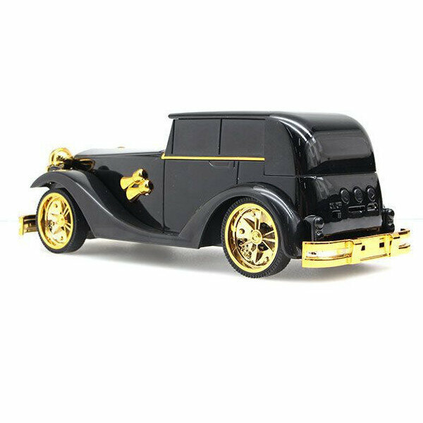 Classic Car Model Dual Horn Bluetooth Speaker (Black)