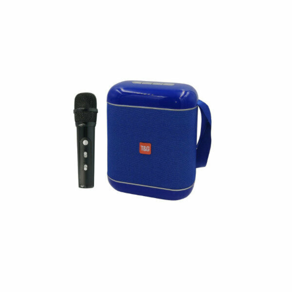 Karaoke Bluetooth Speaker (Blue TG523 with Microphone)