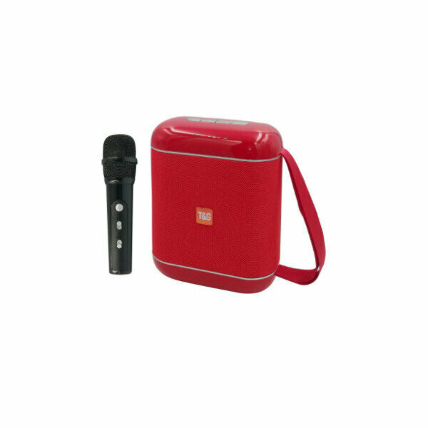 Karaoke Bluetooth Speaker (Red TG523 with Microphone)