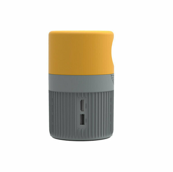 Micro portable mobile phone projector (yellow-gray)