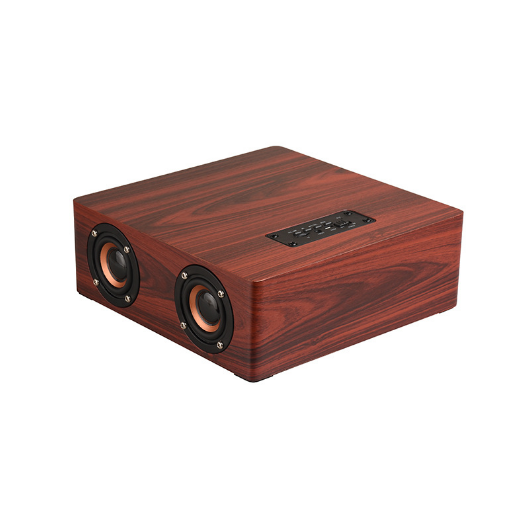 Wooden bluetooth four-speaker, home mobile phone, computer, wireless card, audio, mahogany grain (export version)