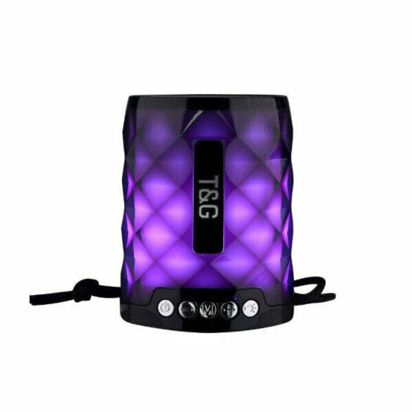 Crystal flash bluetooth small speaker (black)