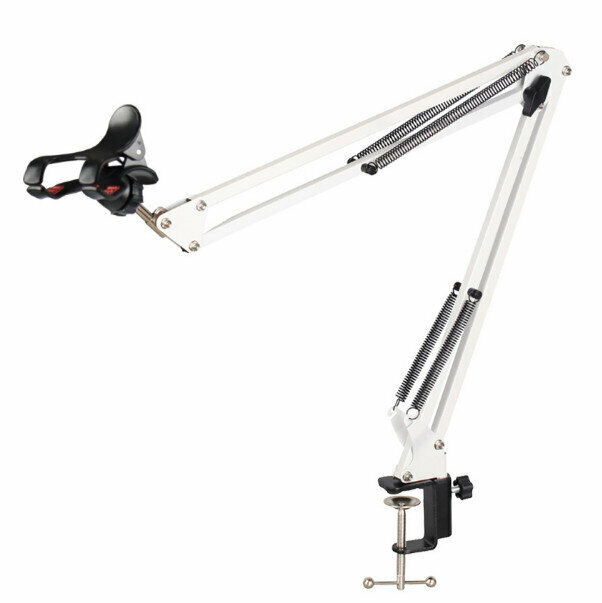 Lazy Stand, Cantilever Mobile Phone, Lazy Stand, Bedside Folding Telescopic Stand (White)