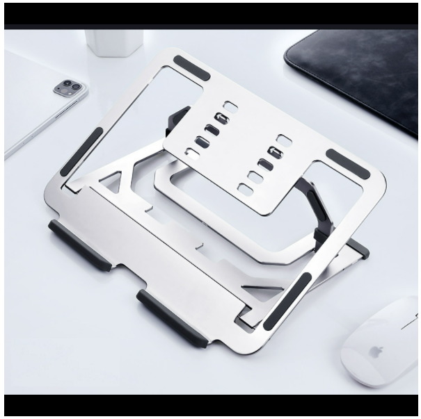 Aluminum alloy computer cooling bracket (elegant silver)