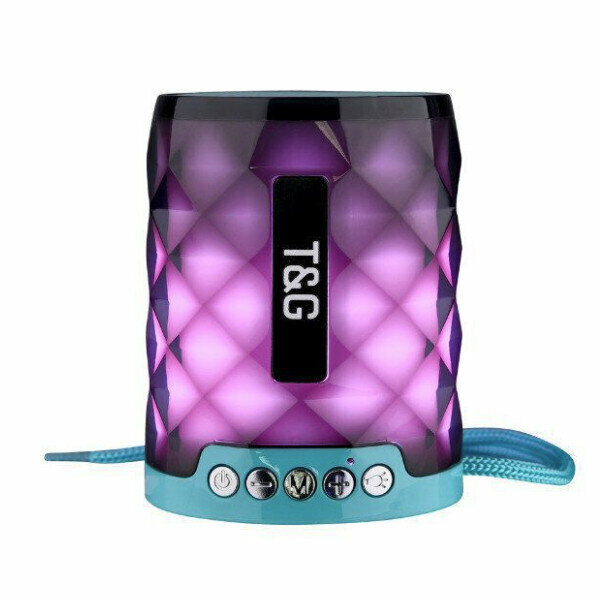 Crystal flashing bluetooth small speaker (green)