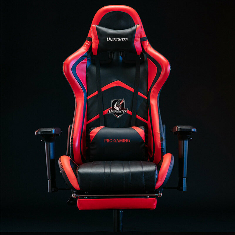 Gaming chair pedal footrest (black spell red)