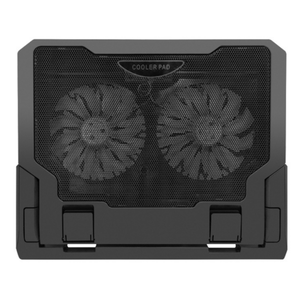 Folding aluminum alloy laptop stand (black)