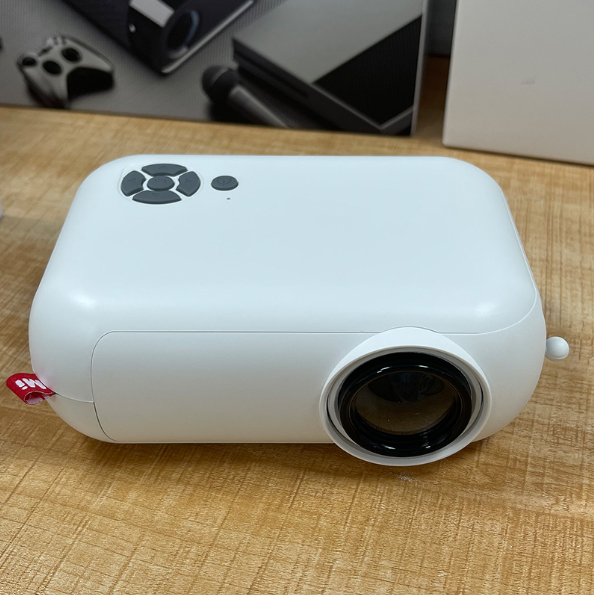 1080p Mobile Phone Mini Projector Home Portable Projector (Full White (Basic))