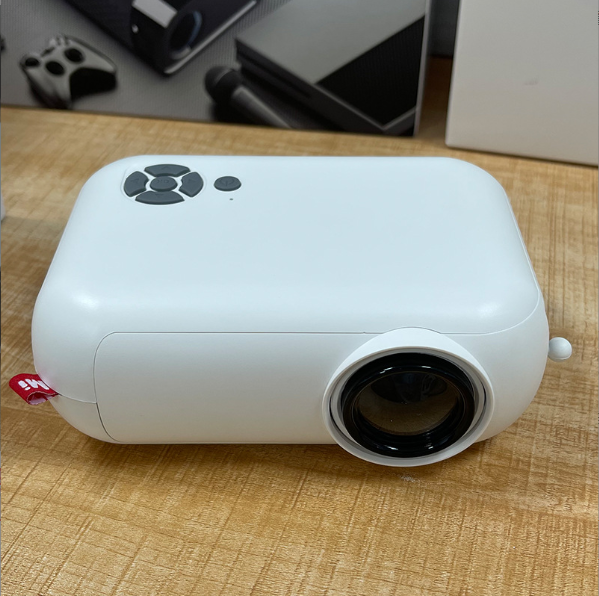 1080p Mobile Phone Mini Projector Home Portable Projector (Full White (Same Screen))